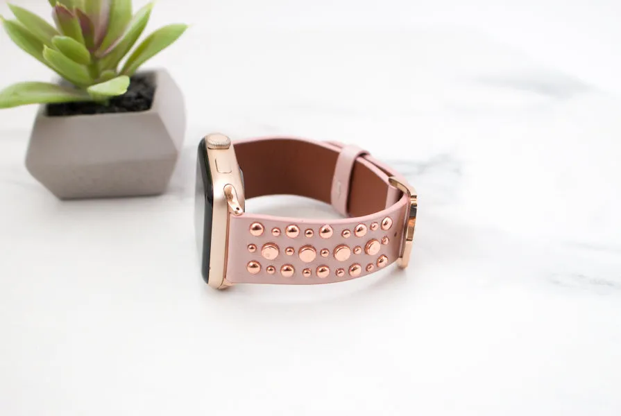 Roxy Leather Studded Apple Band