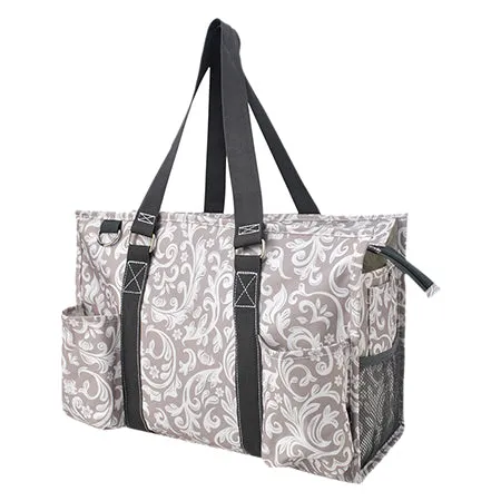 SALE! Floral Vines NGIL Zippered Caddy Organizer Tote Bag