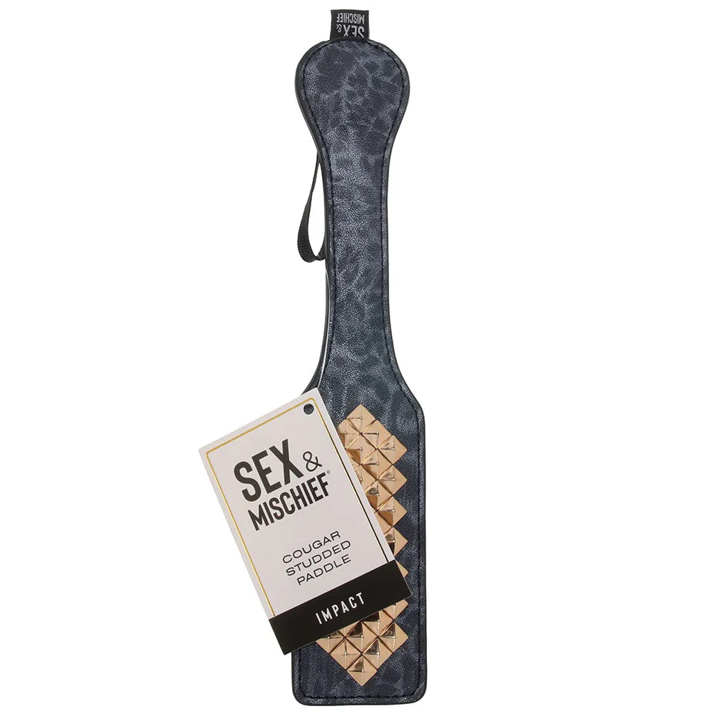 Sex & Mischief Cougar Studded Paddle