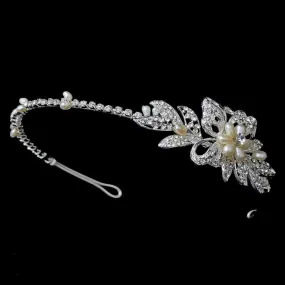 Silver Plated Crystal Headband