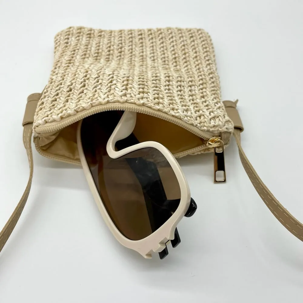 Small Straw Crossbody Bag