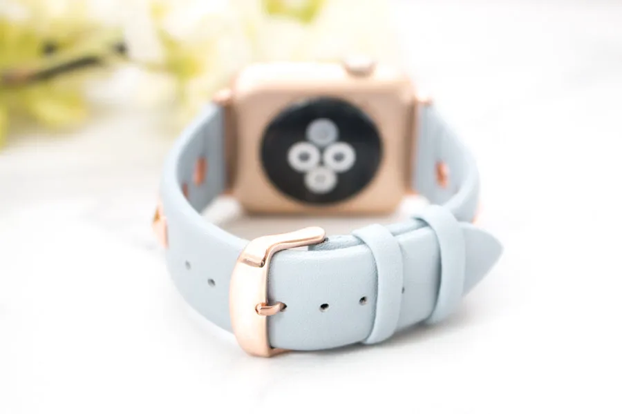 Stella Studded Leather Apple Watch Band