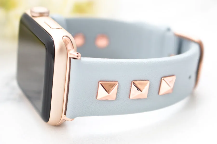 Stella Studded Leather Apple Watch Band