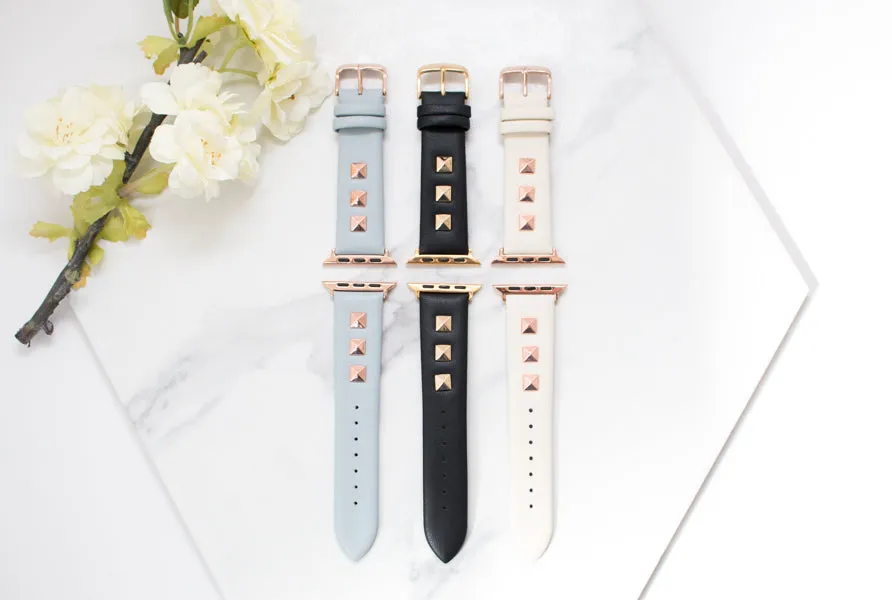 Stella Studded Leather Apple Watch Band