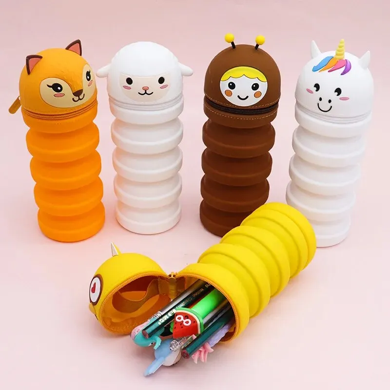 Stretchable Cartoon Flexible Pencil Case