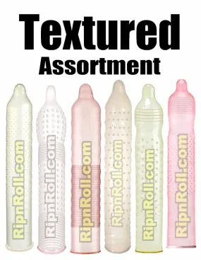 Studded and Ribbed Condoms Assortment