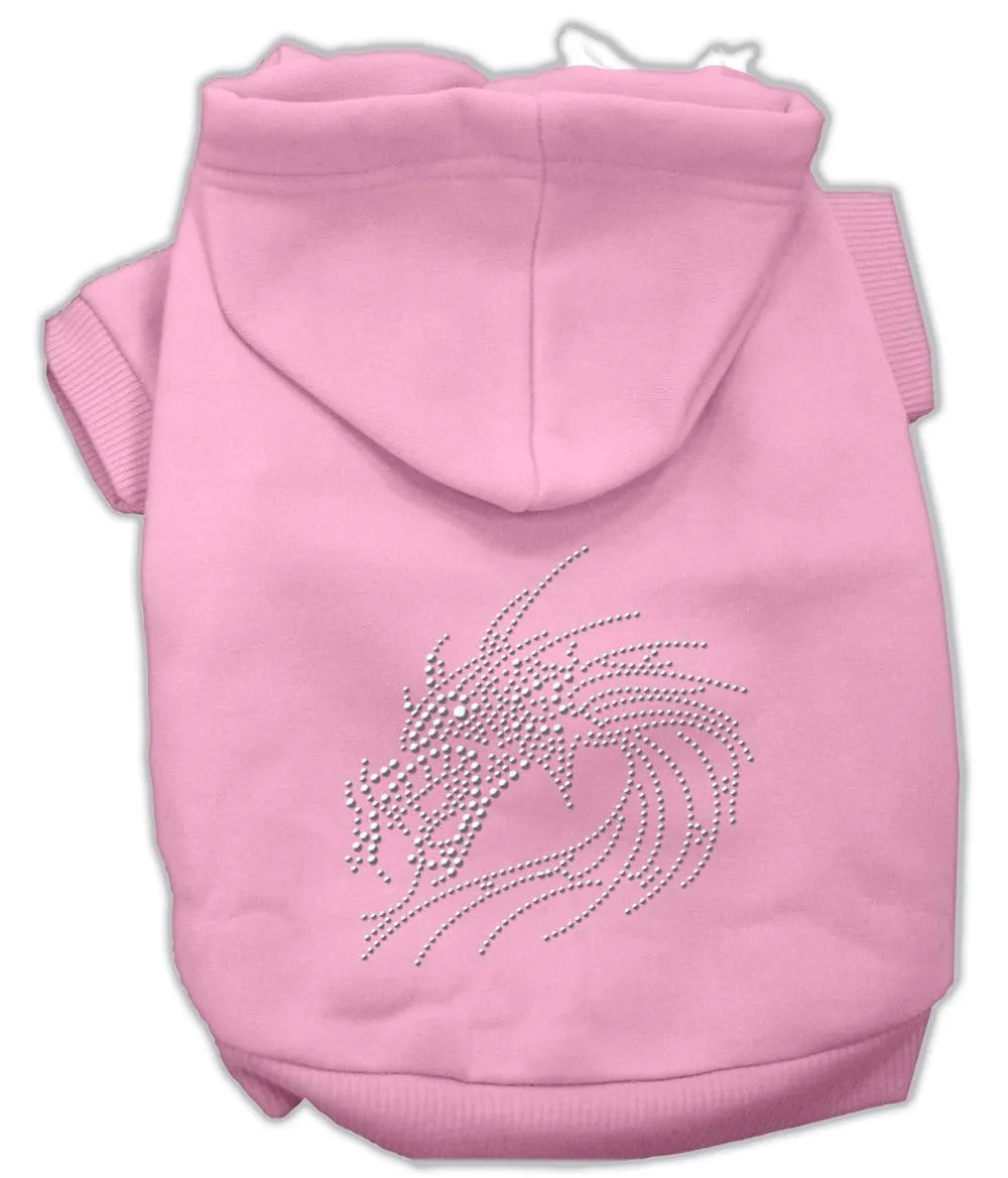 Studded Dragon Hoodies Pink Xs (8)