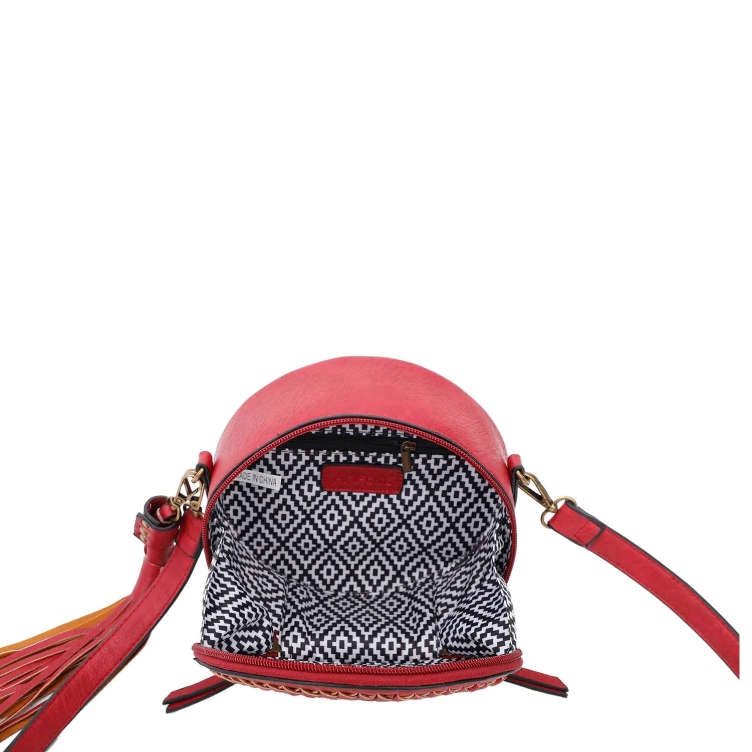 Suzie Round Crossbody - Red