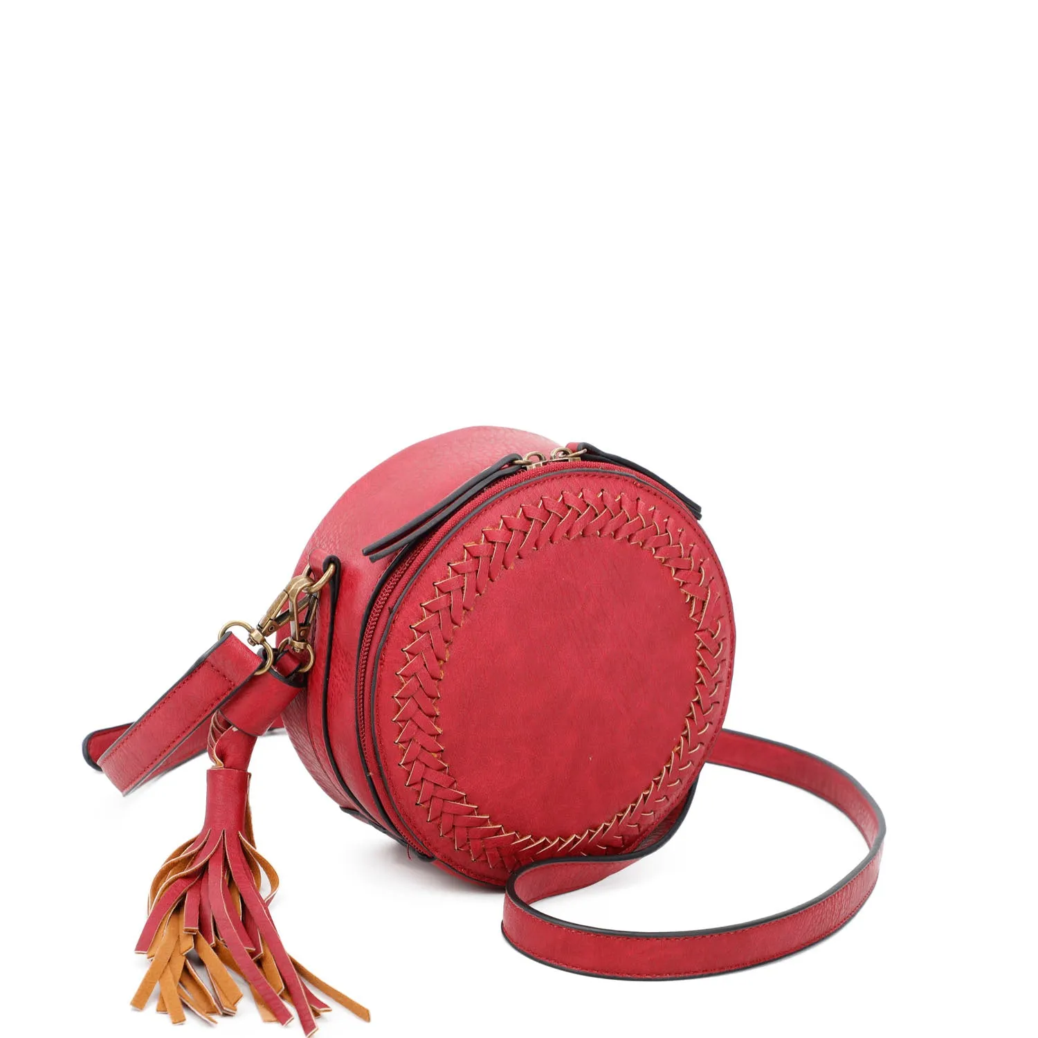 Suzie Round Crossbody - Red