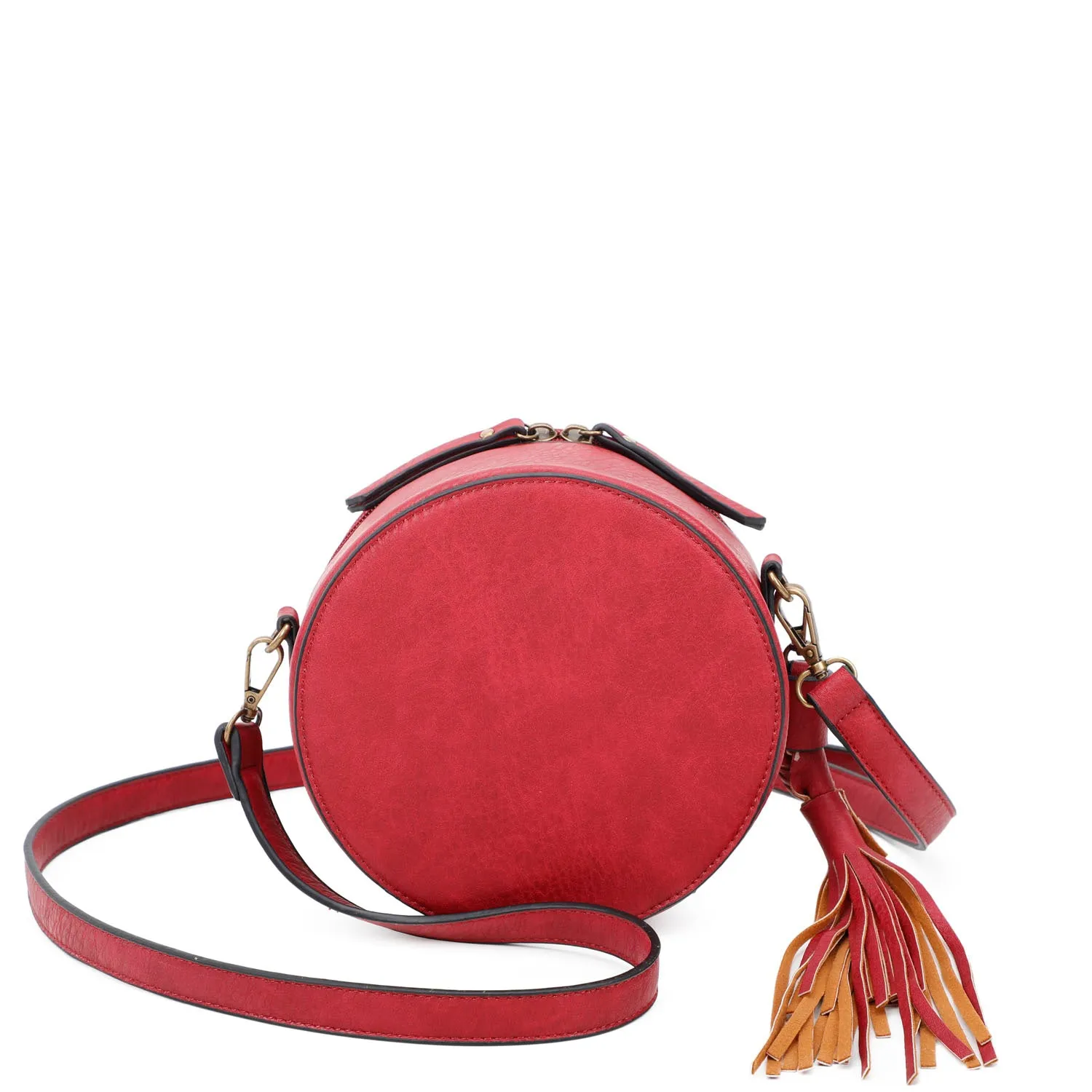 Suzie Round Crossbody - Red