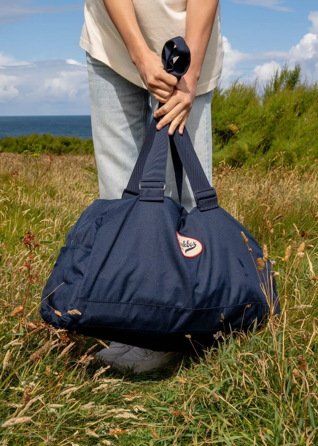 'The Holdall' Recycled Bag in Navy