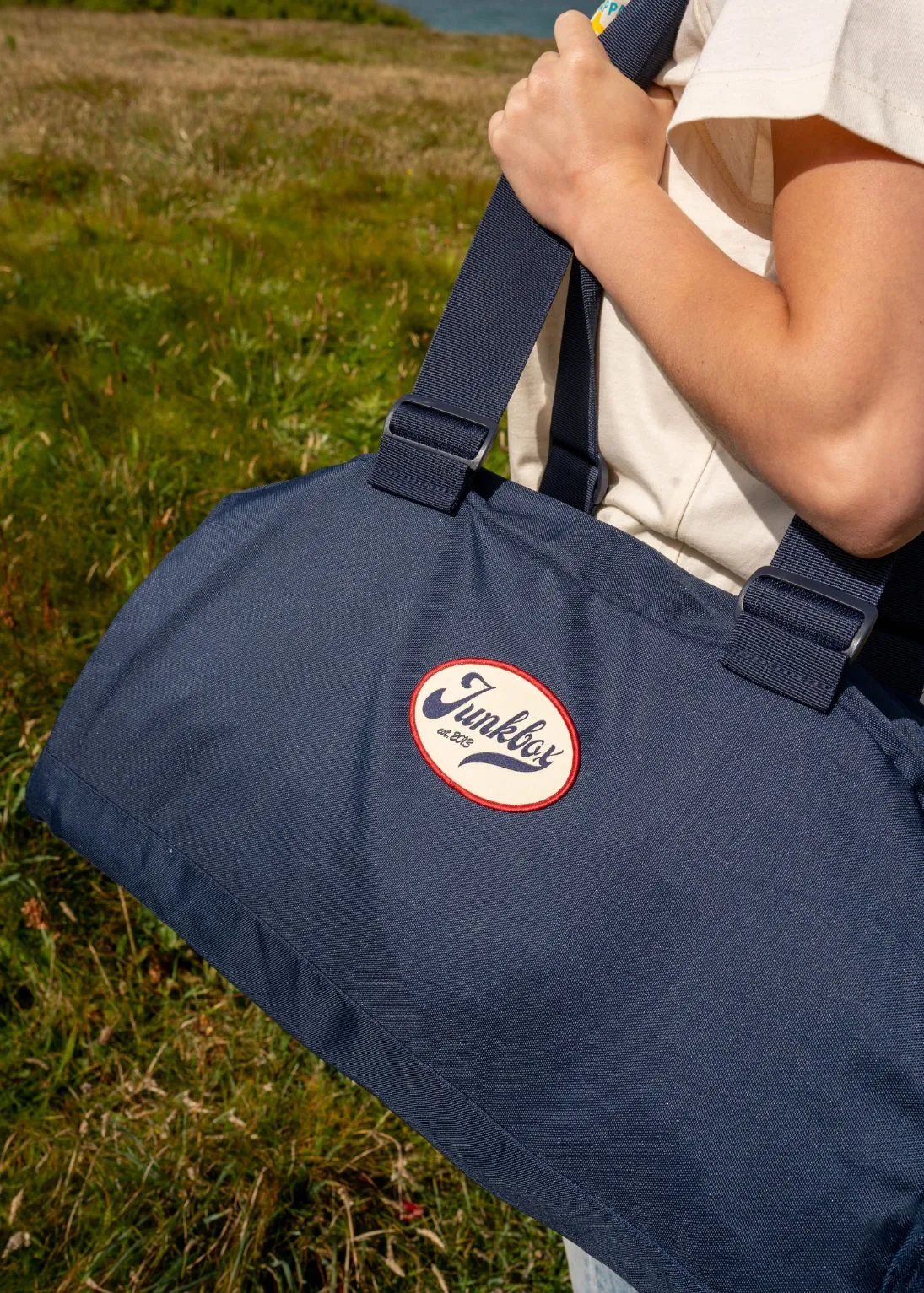 'The Holdall' Recycled Bag in Navy