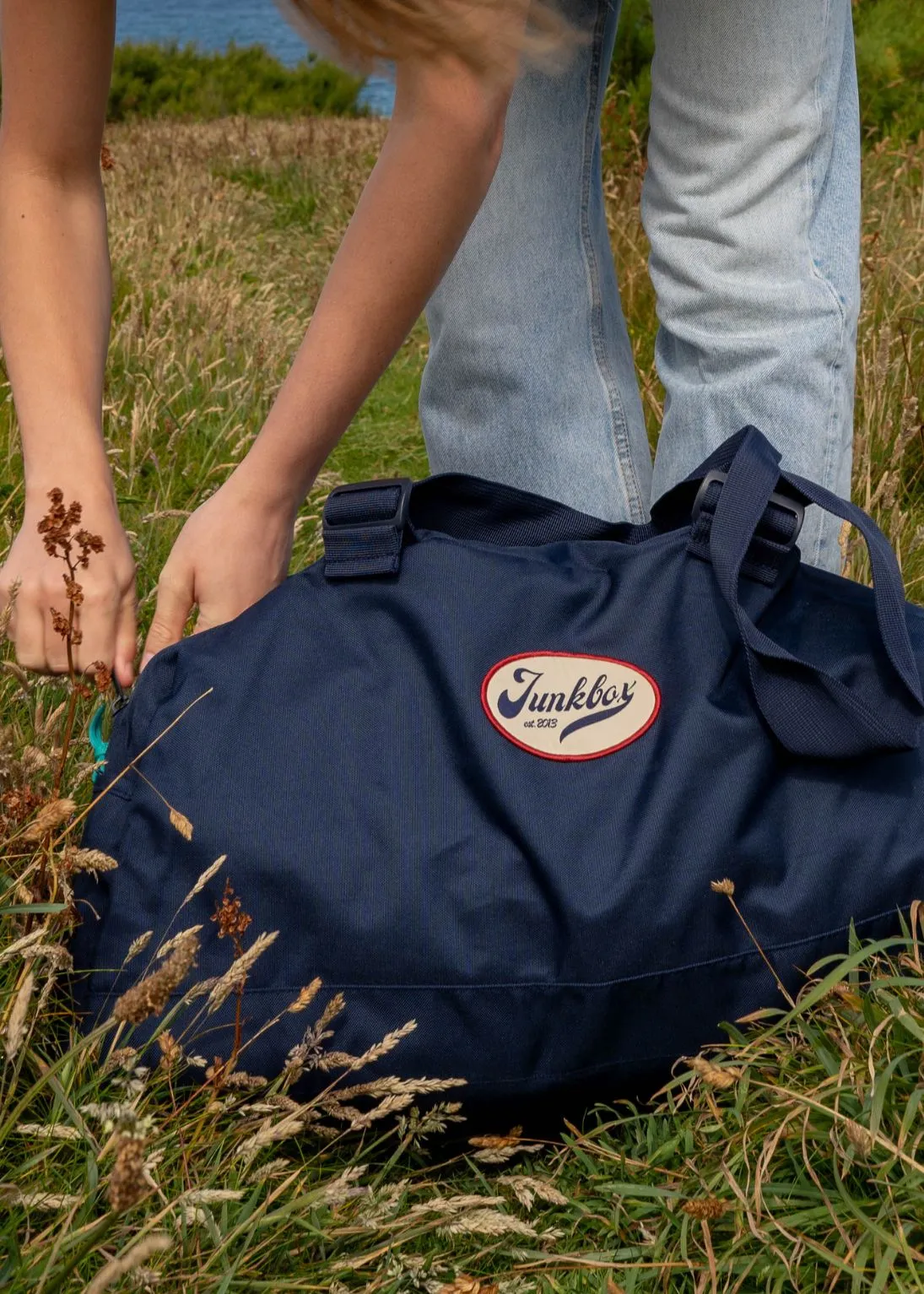 'The Holdall' Recycled Bag in Navy