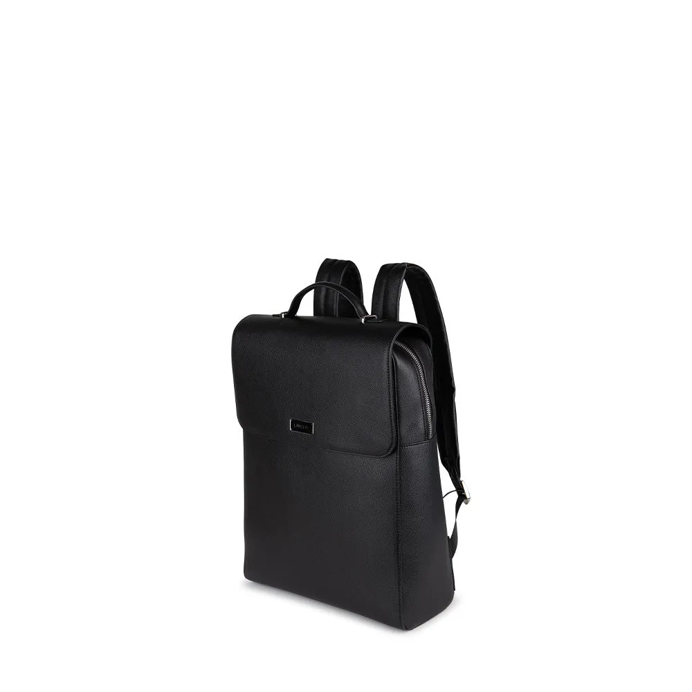 The Lydia - Black Vegan Leather Backpack