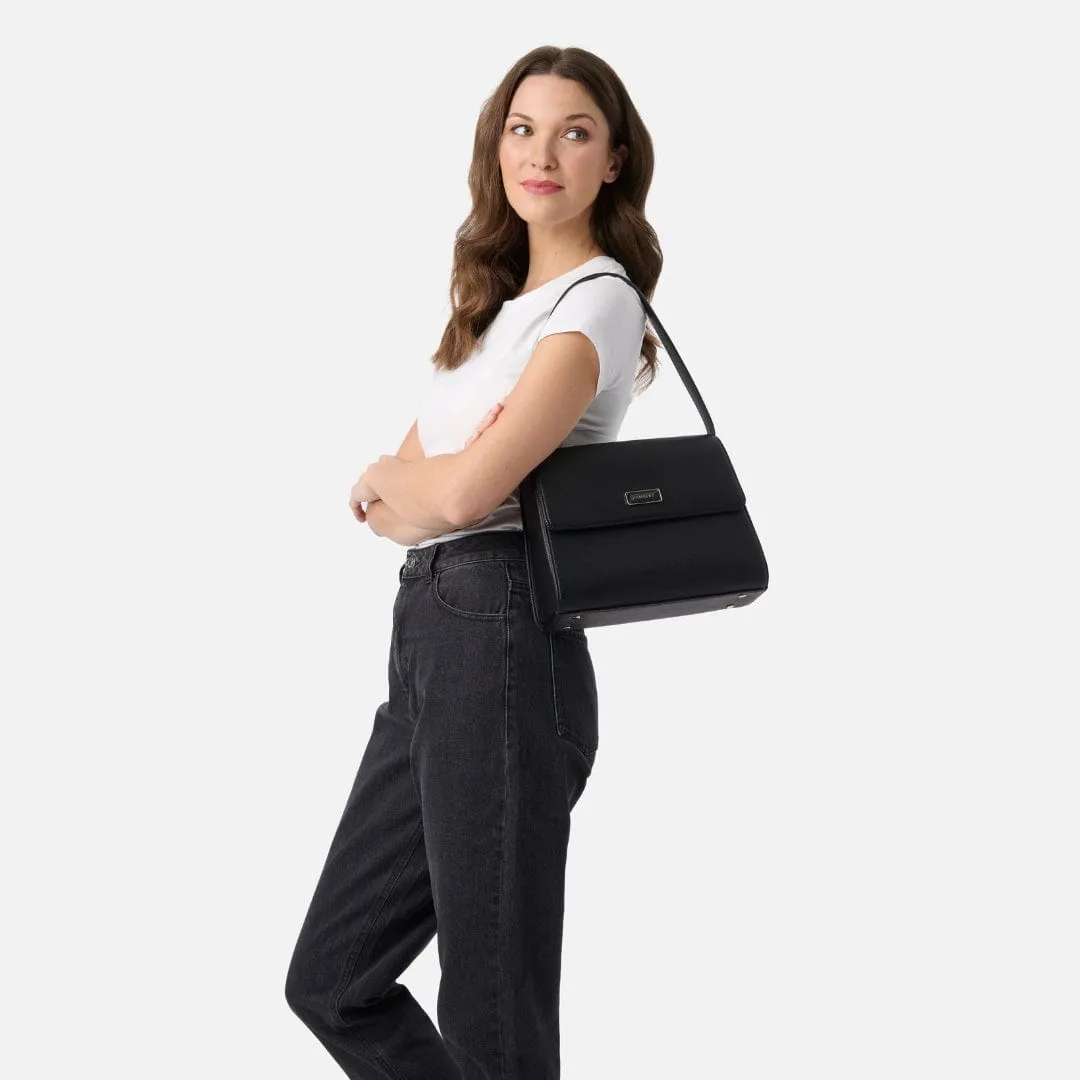 The Marlene - 3-in-1 Black Vegan Leather Handbag