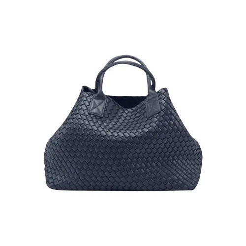 The Nicola 2.0 Weave Tote Bag in navy