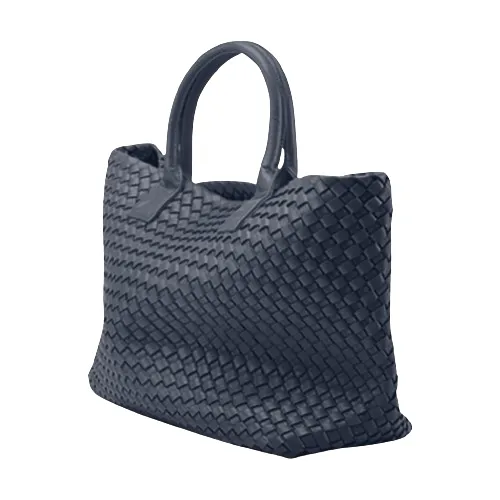 The Nicola 2.0 Weave Tote Bag in navy