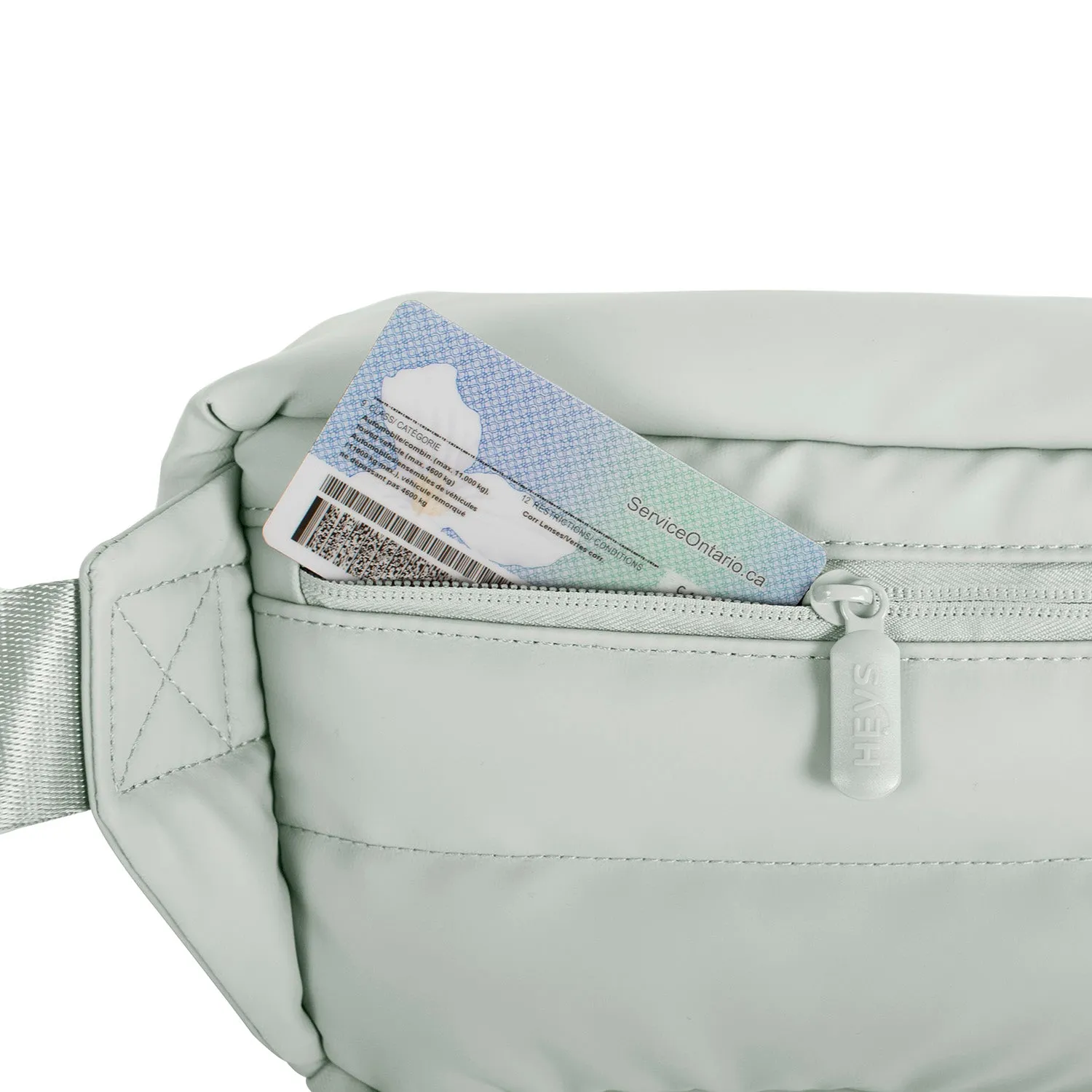 The Puffer Waist Bag - Sage Green