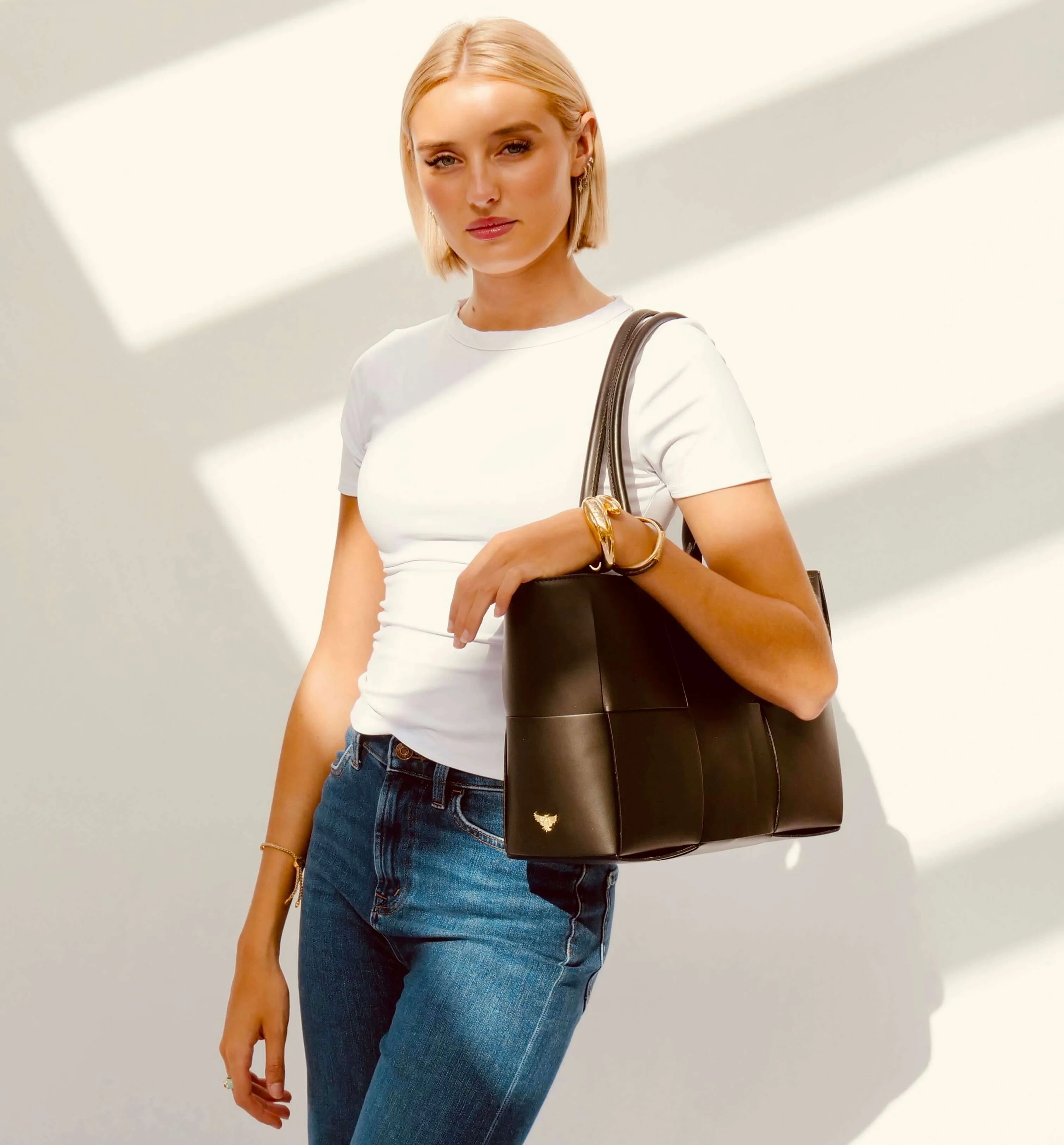 The Tori Port Leather Tote