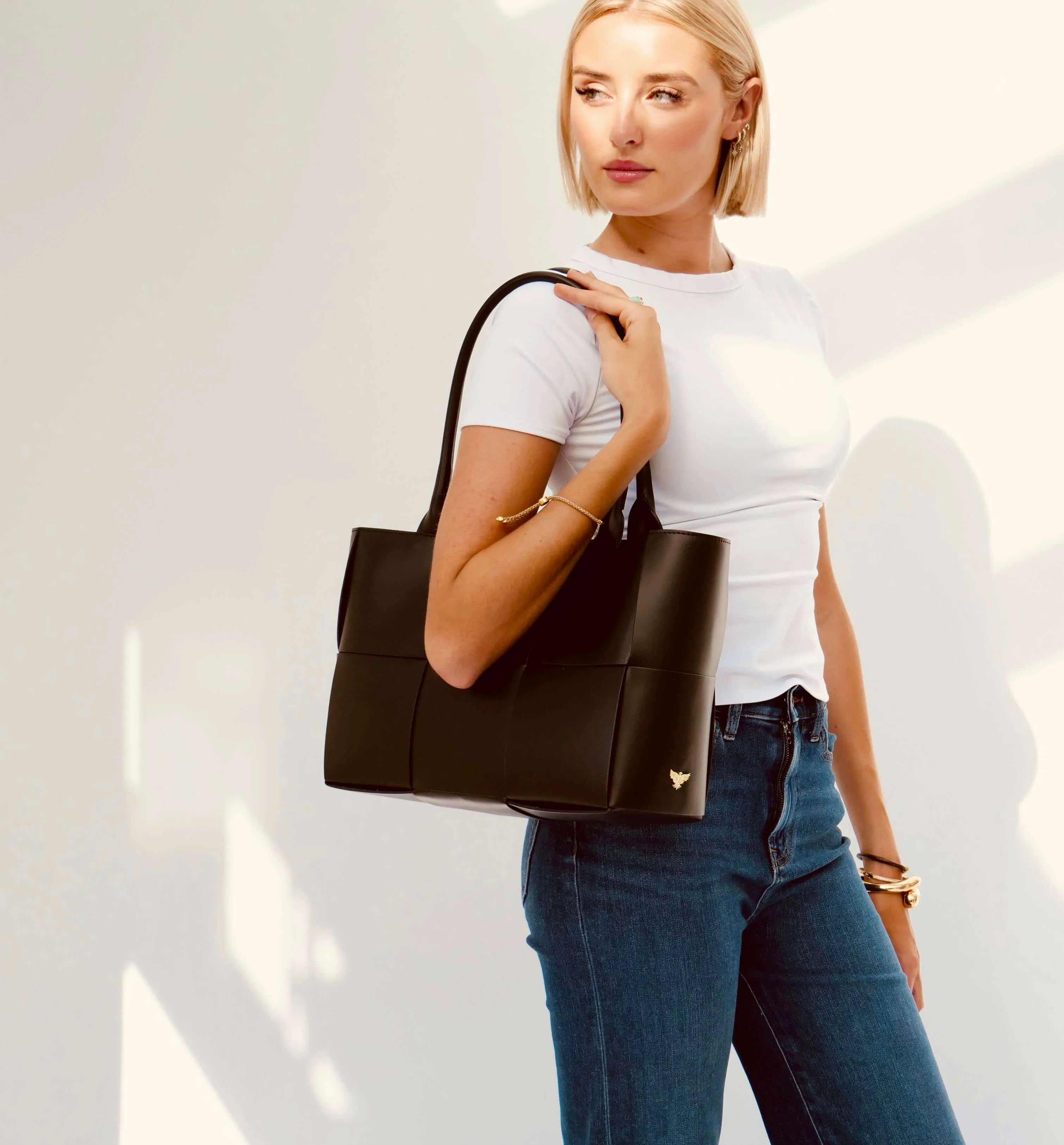 The Tori Port Leather Tote