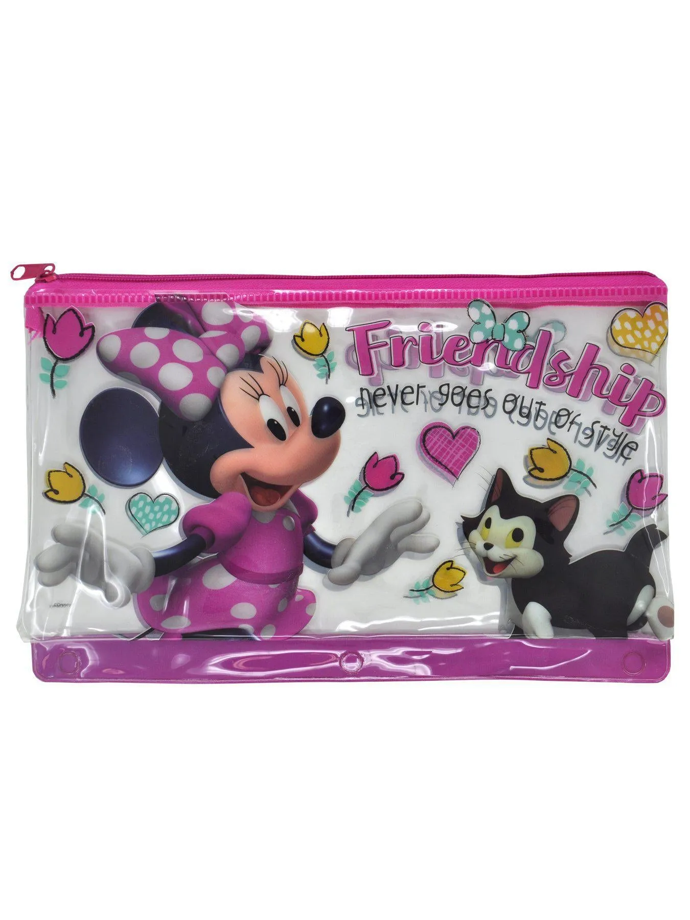 Transparent Pencil Pouch: Princess, Frozen 2,Trolls, Minnie, Pencil Case For Girls, Perfect Gift For Back To School (1Pcs)