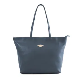 Trapecio Tote Bag - Navy/Cream by Pampeano