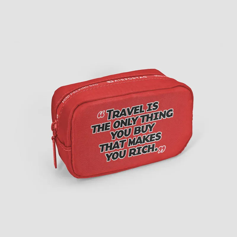 Travel is The Only Thing - Mini Packing Bag