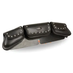 Triple Pocket Studded PVC Travel Windshield Bag (22X6X2)