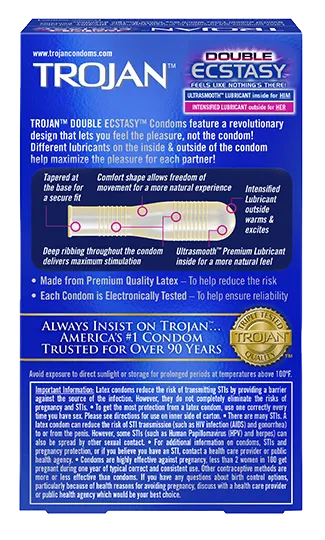 Trojan Double Ecstasy Condoms