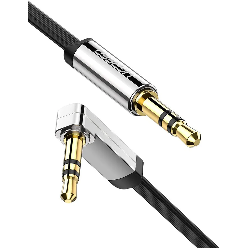 UGreen 3.5mm Male to 3.5mm Male Straight to Angle Flat Cable 1M - 10597