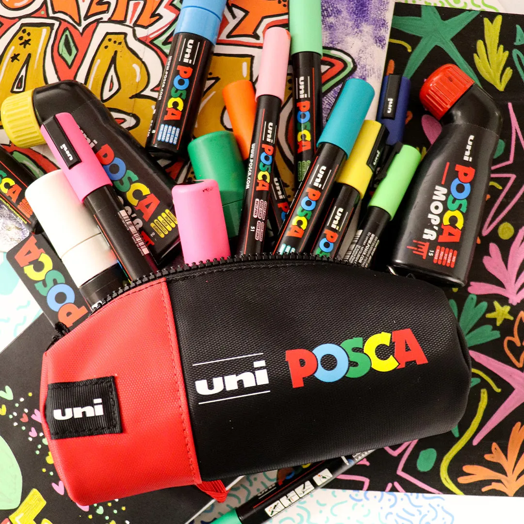 Uni POSCA Pencil Case Red