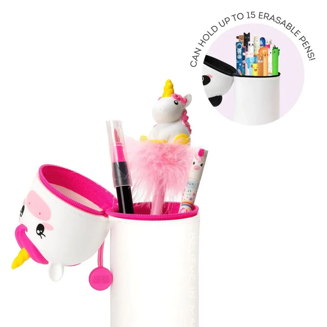 Unicorn 2 in 1 Silicone Pencil Case