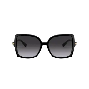 Valentino Garavani Black Studded Acetate and Titanium Sunglasses Size 56