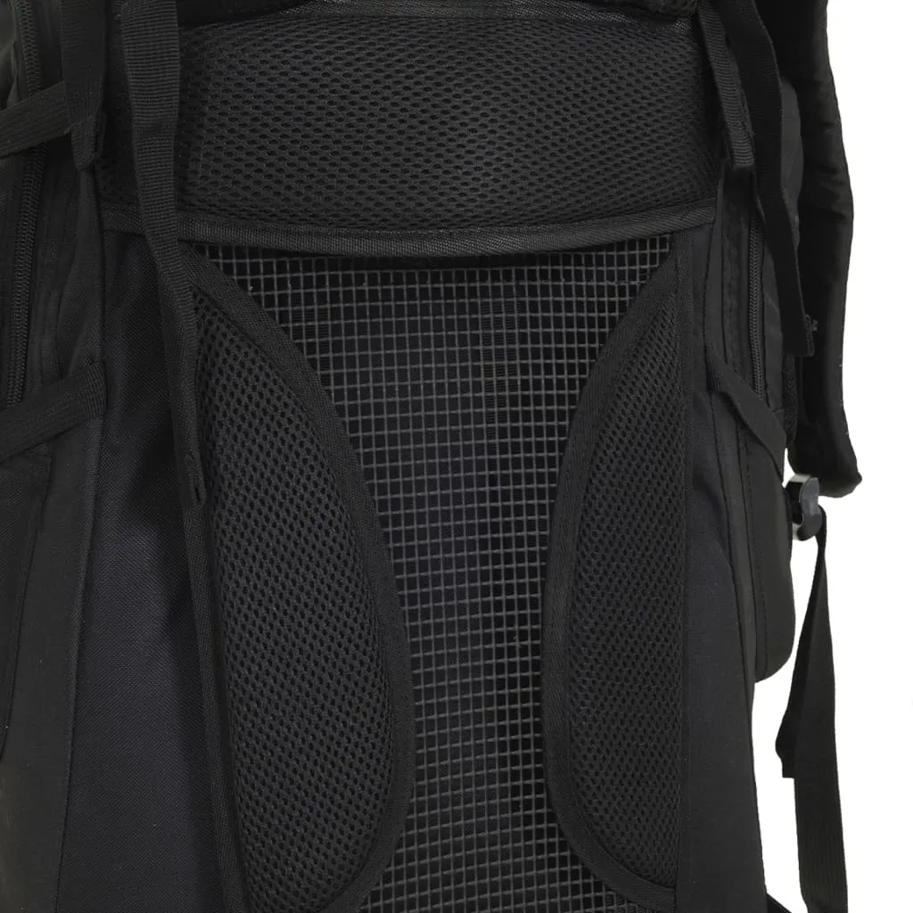 vidaXL Hiking Backpack Black 80 L Oxford Fabric