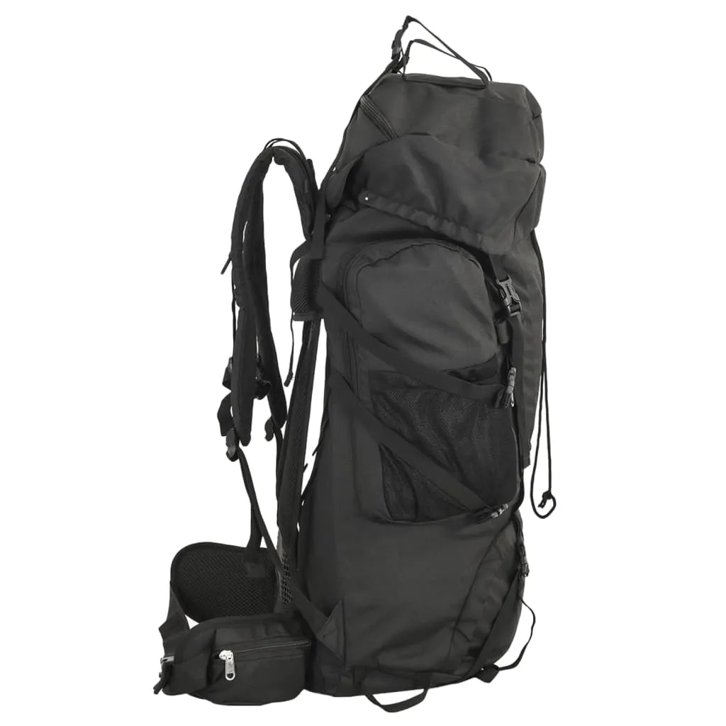 vidaXL Hiking Backpack Black 80 L Oxford Fabric