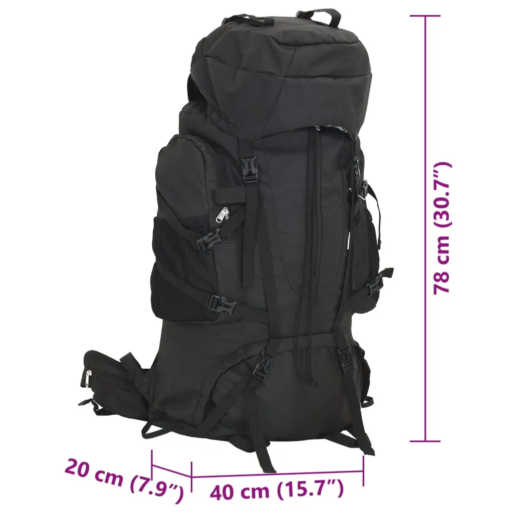 vidaXL Hiking Backpack Black 80 L Oxford Fabric