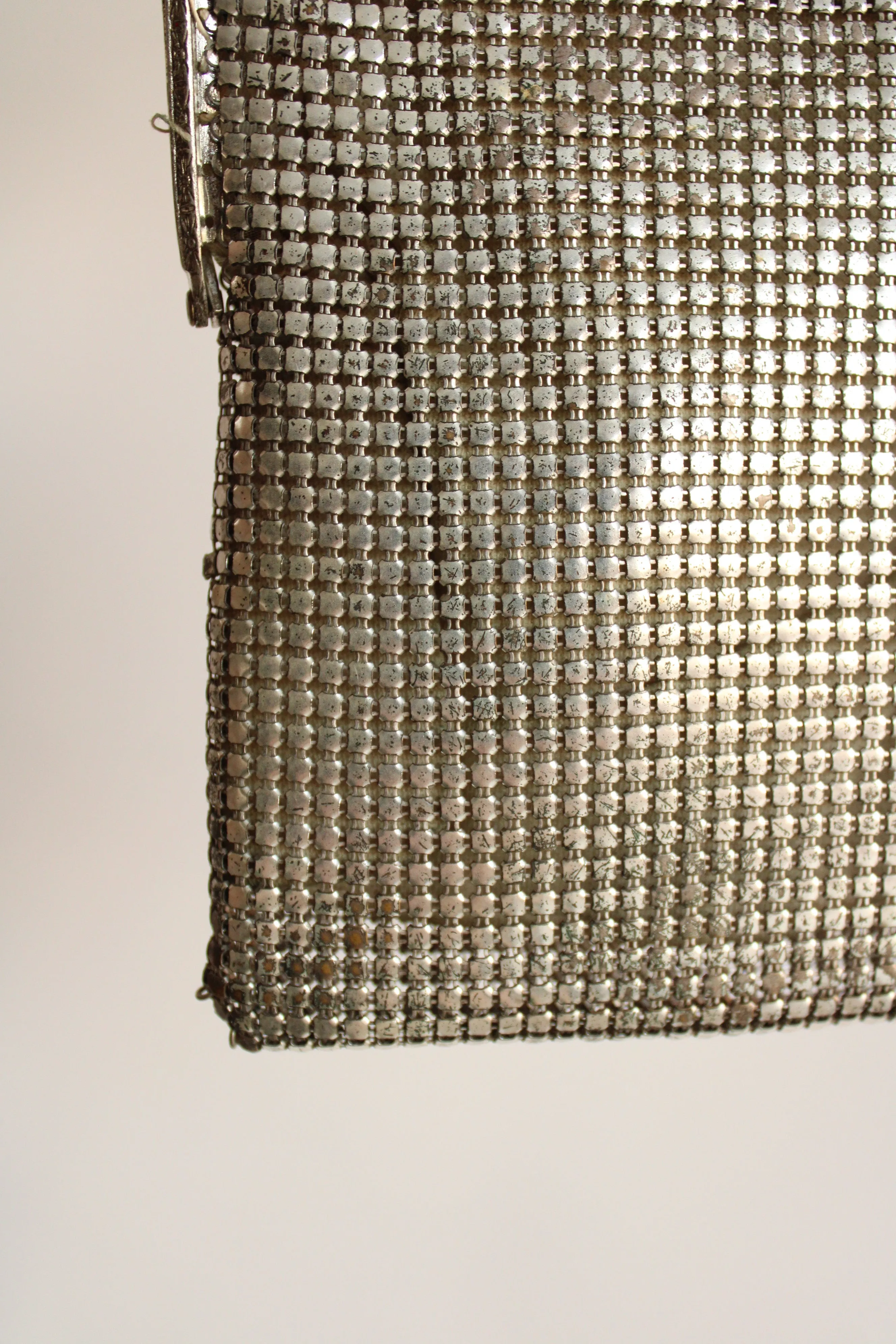 Vintage 1930s Silver Mesh Evening Bag