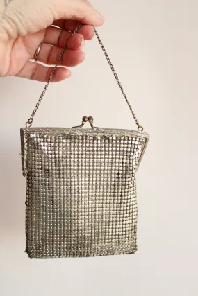 Vintage 1930s Silver Mesh Evening Bag