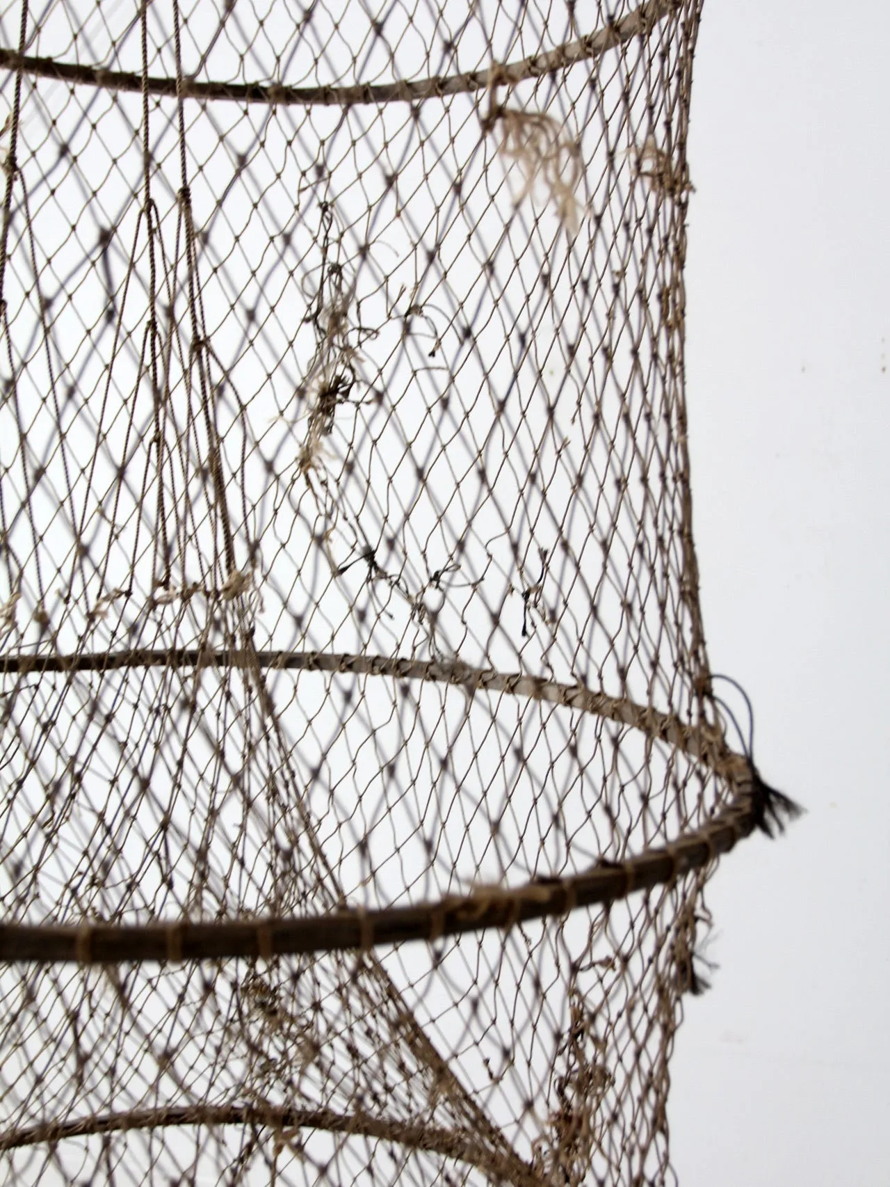 vintage fyke net, XL fishing net