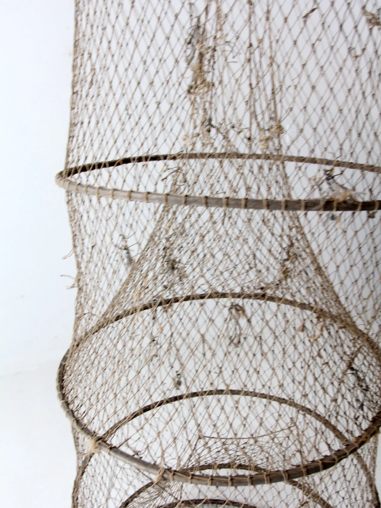 vintage fyke net, XL fishing net