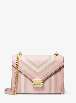 Whitney Medium Color-Block and Signature Logo Shoulder Bag