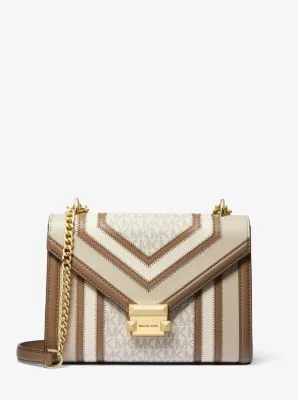 Whitney Medium Color-Block and Signature Logo Shoulder Bag