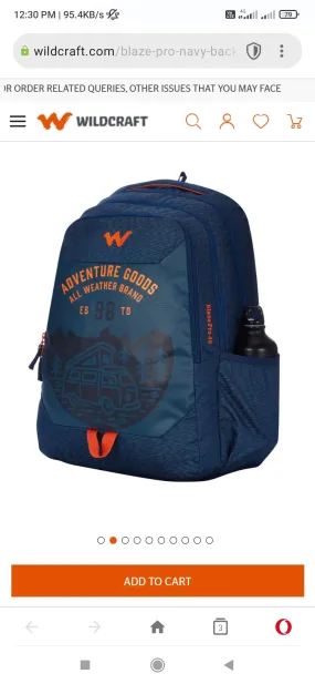 wildcraft blaze pro 45 wildcraft navy school bag | back pack