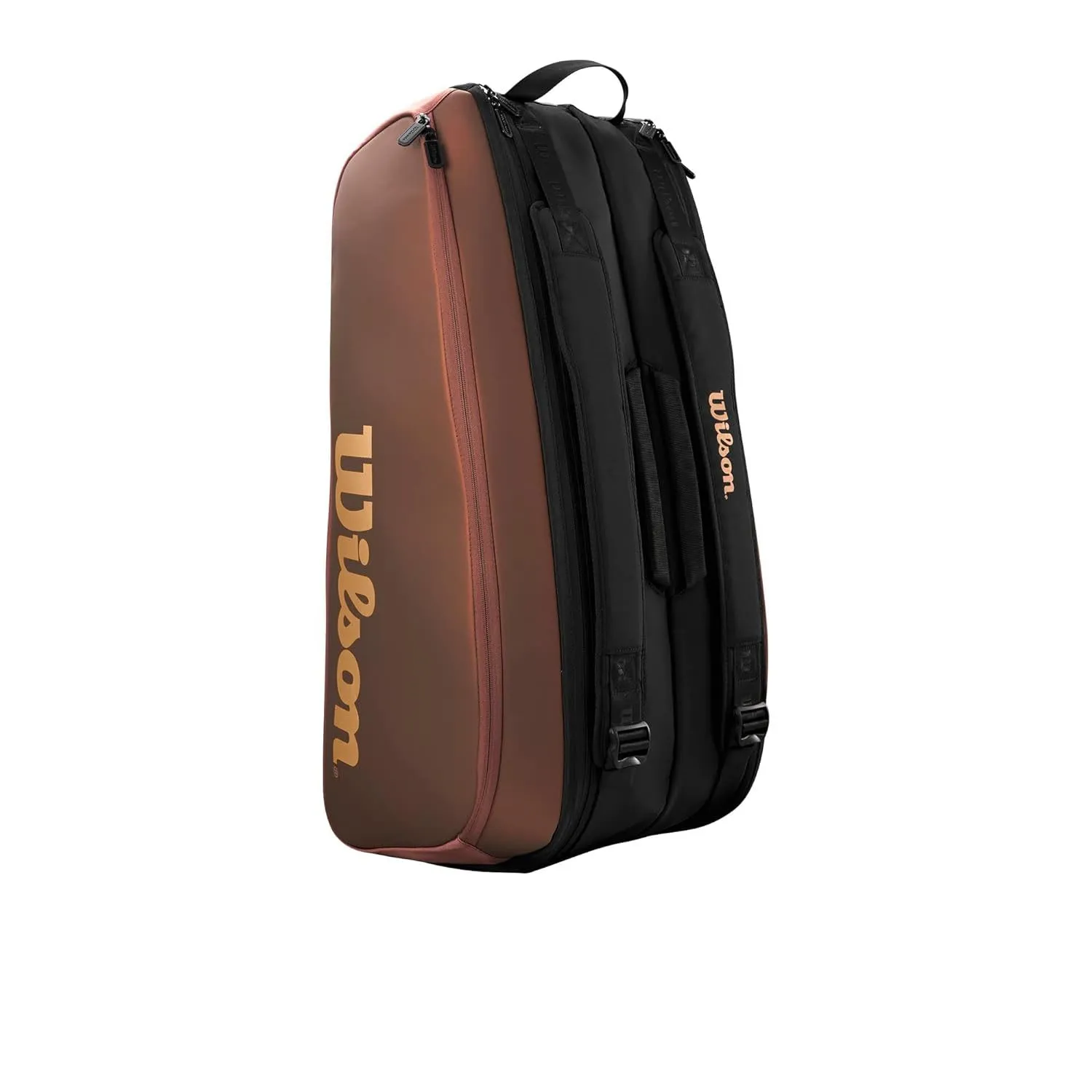 Wilson Super Tour Pro Staff V14 15PK Racquet Bag, Black/Brown