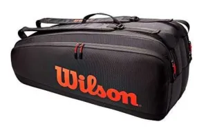 WILSON TOUR 6 PK BAG RED/BLACK