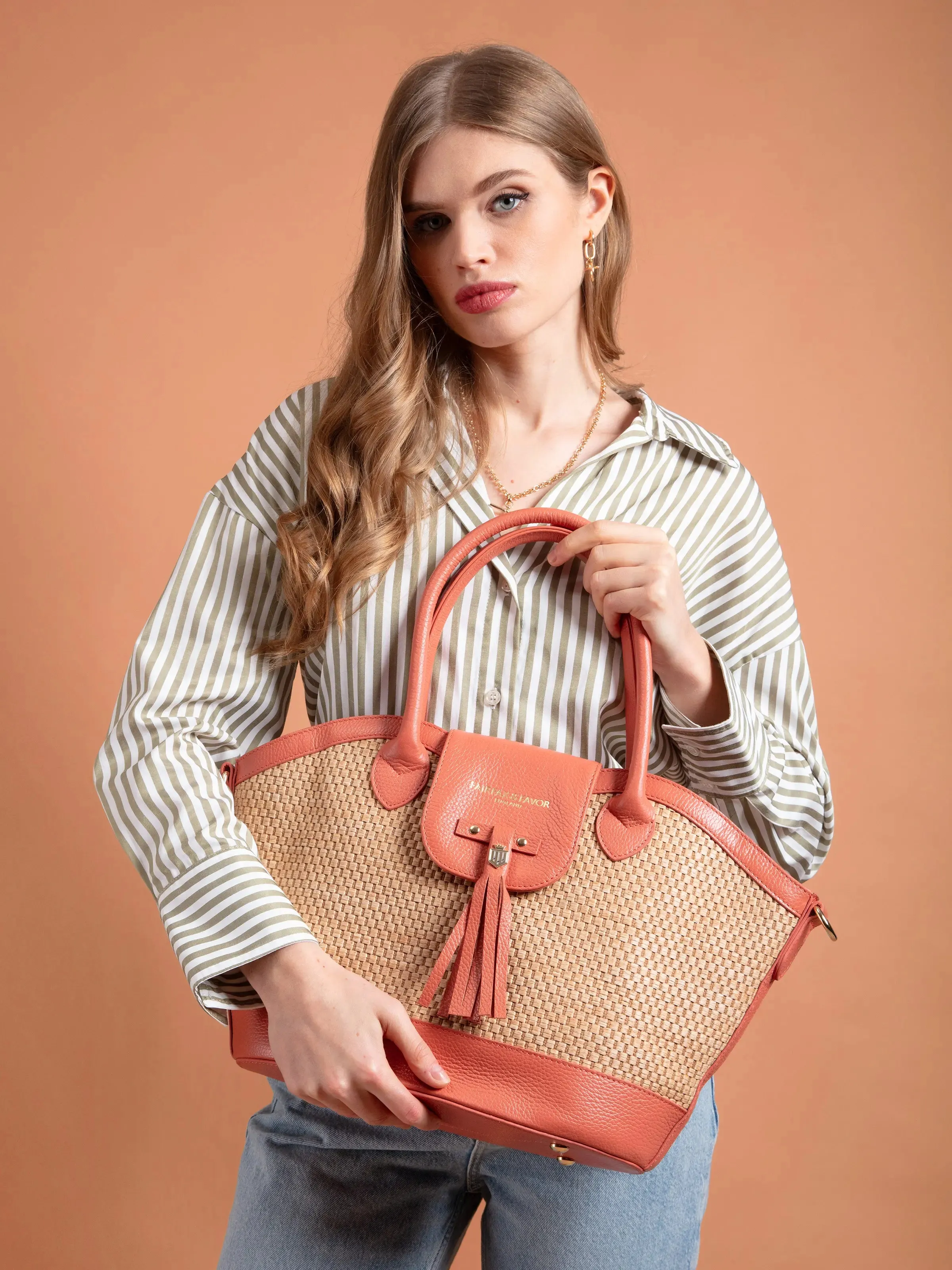 Windsor Basket Bag - Melon