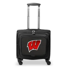 Wisconsin Badgers 14" Black Wheeled Laptop Overnighter