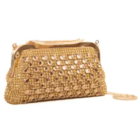 Women ‘Becky’ Diamante Embellished Evening Clutch Bag