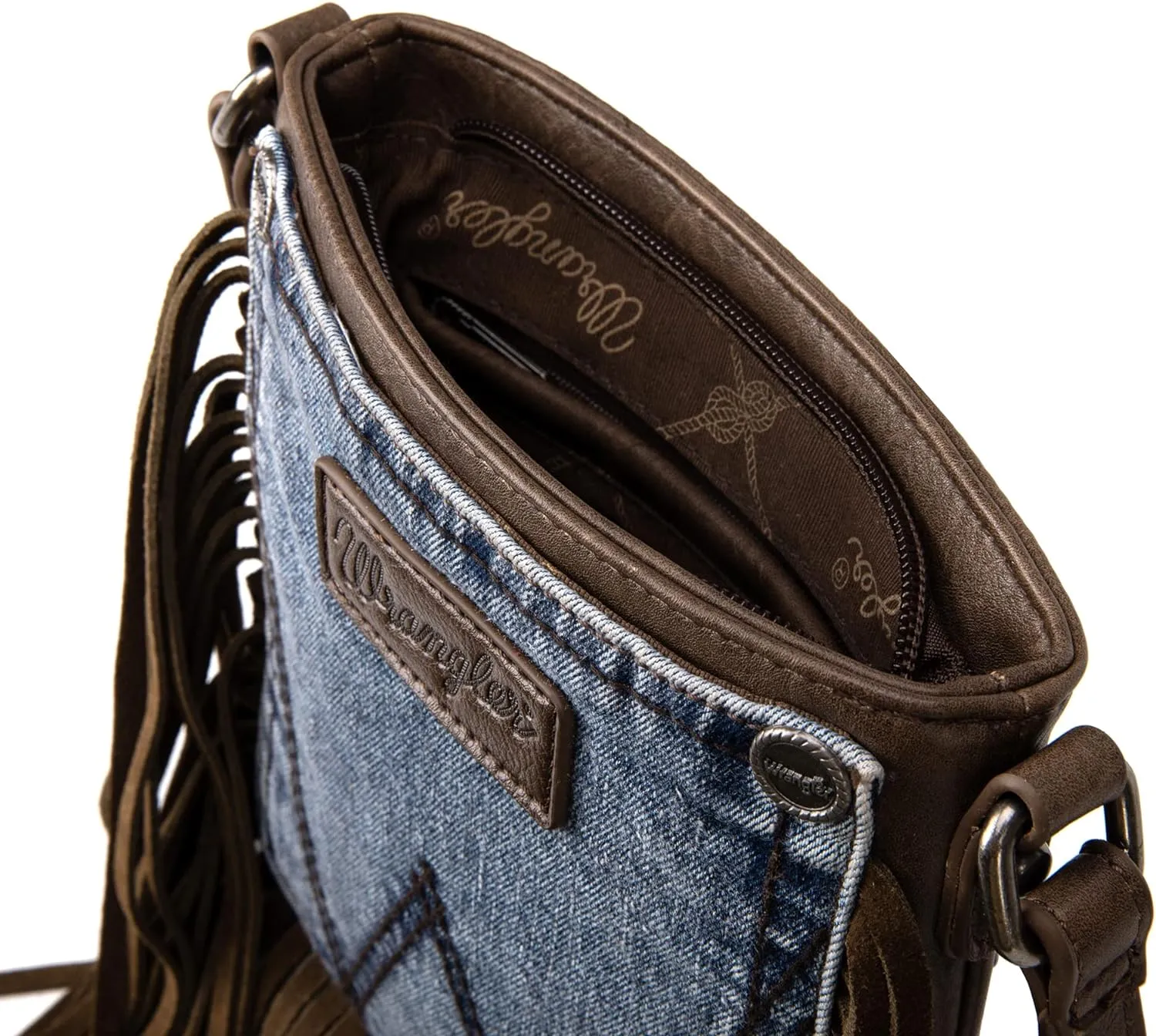 Wrangler Denim Fringe Crossbody