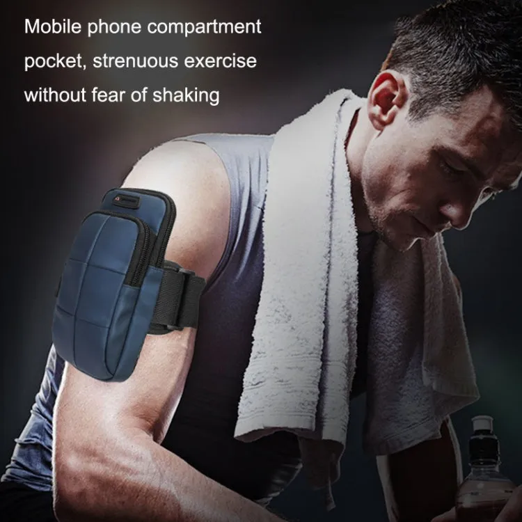 X3022 Sports Running Mobile Phone Arm Bag Fitness Waterproof Wrist Bag(Dark Gray)